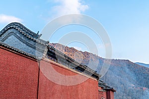 Ã¤ÂºâÃ¥ÂÂ°Ã¥Â±Â±Ã¦â¢Â¯Ã¥ÅÂºÃ©Â£Å½Ã¦â¢Â¯Mount wutai scenic spot in China photo